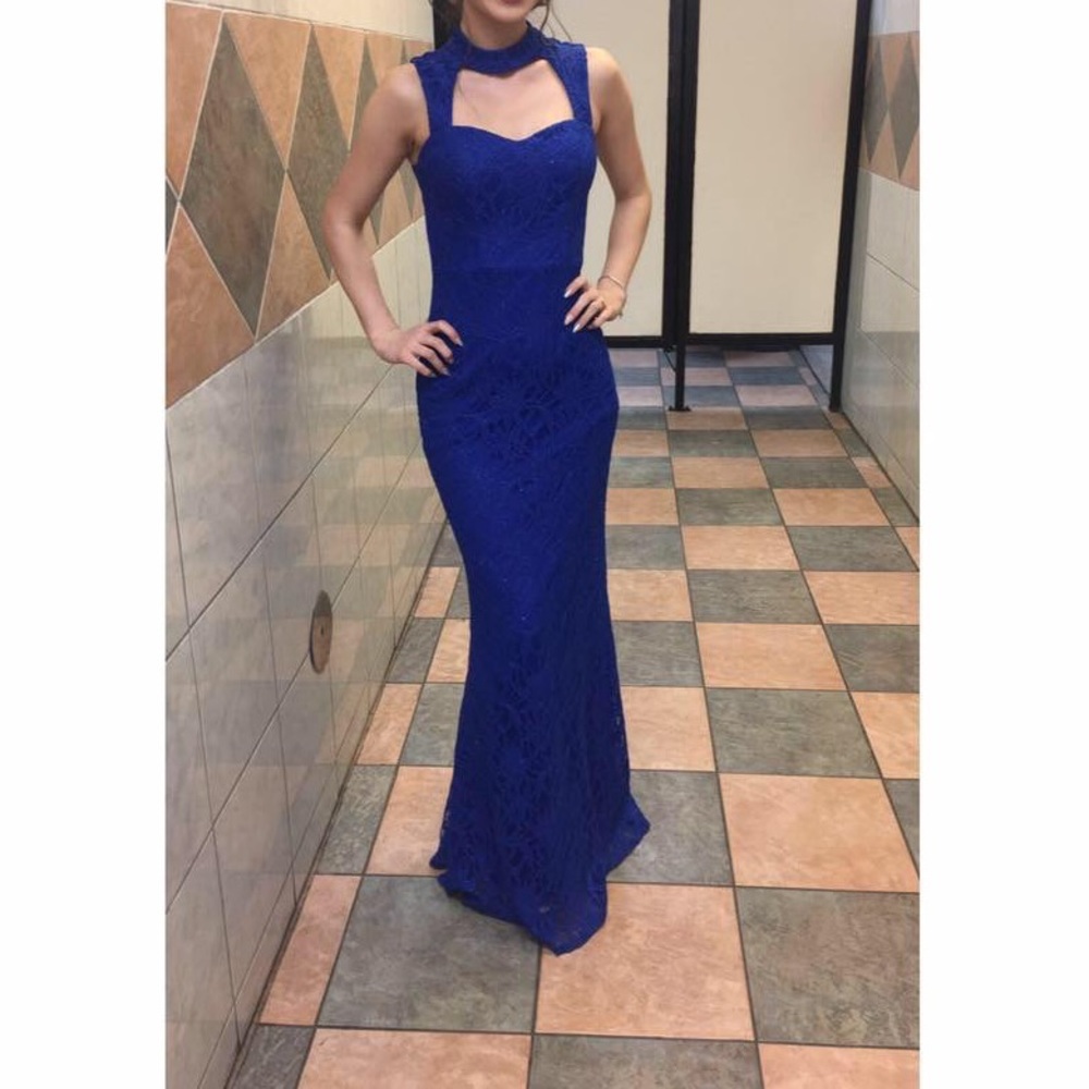Blue gown